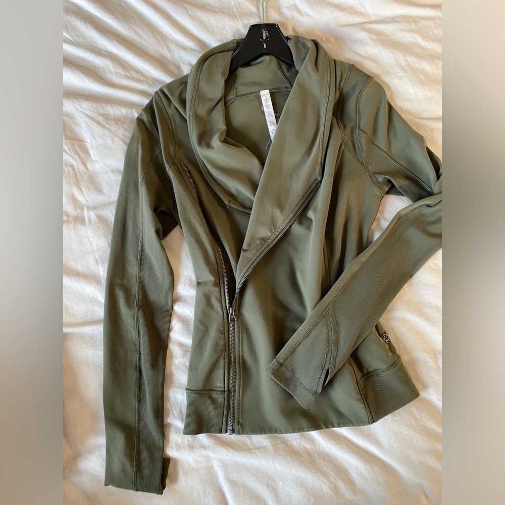 lululemon Bhakti yoga jacket in olive green